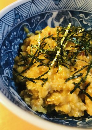 オートミール●あまから玉かけ雑炊風-レシピのメイン写真