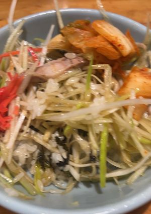 ネギ丼　（生姜　キムチ）ちょっとだけよ-レシピのメイン写真