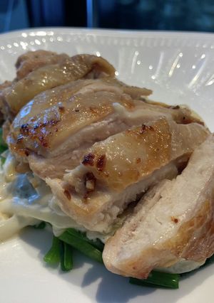 こんがりチキンのレモンクリームソース-レシピのメイン写真