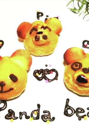 くま　ぶた　パンダのスイートポテト-レシピのメイン写真