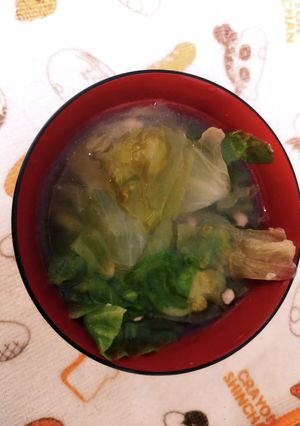 レタスの和洋風スープ-レシピのメイン写真