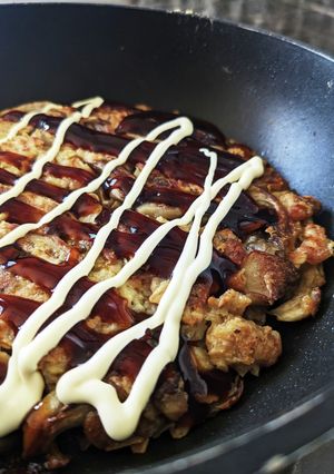 痩せる!?オートミールのみのお好み焼き-レシピのメイン写真