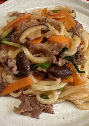 トマト焼きうどん　〜冬の特選時短料理-レシピのメイン写真