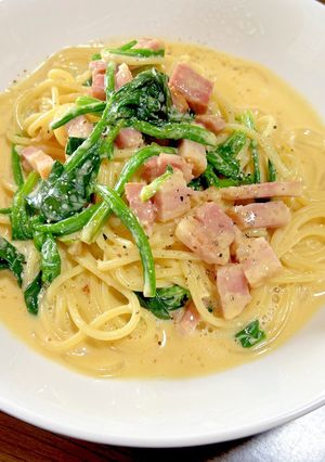 ほうれん草とベーコンのクリームパスタ-レシピのメイン写真