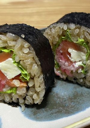 バルサミコ酢飯の洋風巻き寿司-レシピのメイン写真