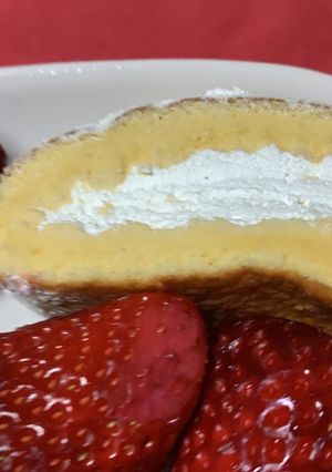 ホットケーキミックスでロールケーキ-レシピのメイン写真