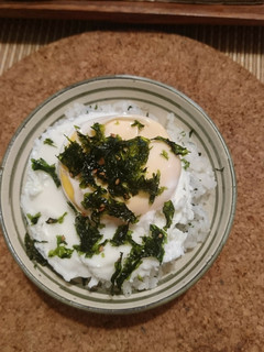 ウマイ!わかめご飯に卵焼きのせてみた〜-レシピのメイン写真