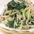 美味♪豚もも肉ほうれん草もやしの味噌炒め