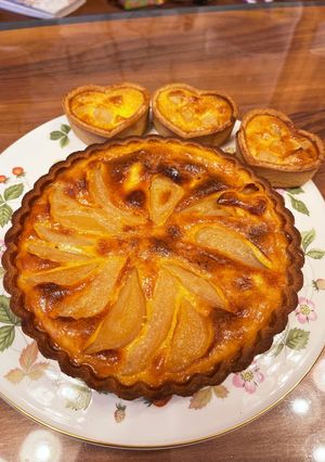 混ぜて焼くだけ♡洋梨タルト-レシピのメイン写真