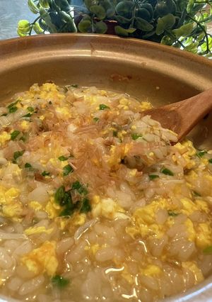 風邪をひいたら♡卵としらすのおじや-レシピのメイン写真