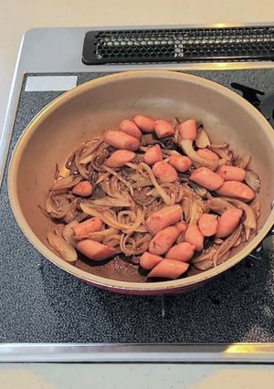 ウインナーとたまねぎの和風炒め-レシピのメイン写真