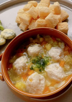 ふわふわおいしいお豆腐入り鶏団子♪-レシピのメイン写真