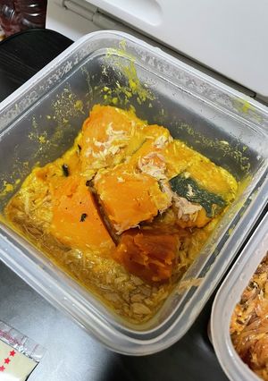 かぼちゃとツナの煮物 〜幼児食〜-レシピのメイン写真