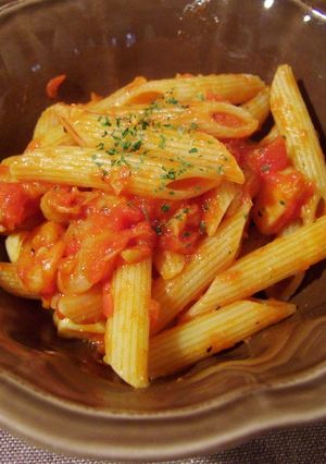 シーフードのトマトソースパスタ-レシピのメイン写真