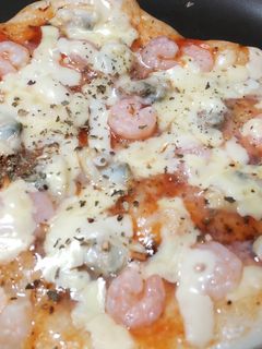 シーフードもちピザ-レシピのメイン写真