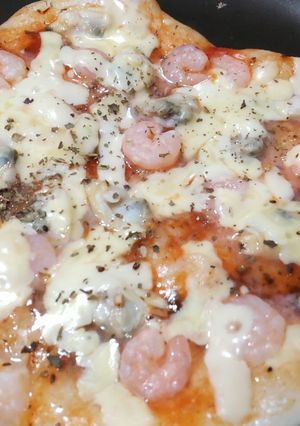 シーフードもちピザ-レシピのメイン写真