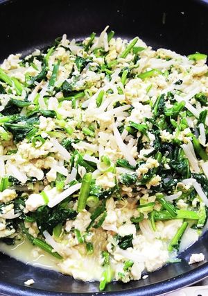 豆腐ともやしの卵炒め-レシピのメイン写真
