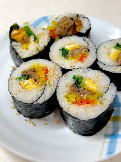 韓国風海苔巻きキンパ^^恵方巻き 太巻き-レシピのメイン写真
