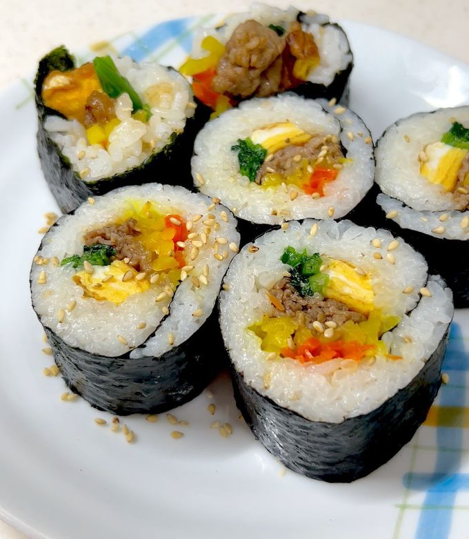 韓国風海苔巻きキンパ^^恵方巻き 太巻き-レシピのメイン写真