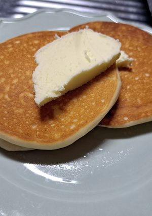 【混ぜるだけ】ふわもちっ米粉のパンケーキ-レシピのメイン写真