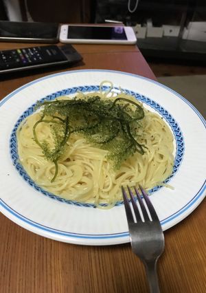海ぶどう冷製パスタ(久高家)-レシピのメイン写真