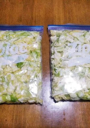 梨湖の簡単！キャベツの冷凍保存。-レシピのメイン写真