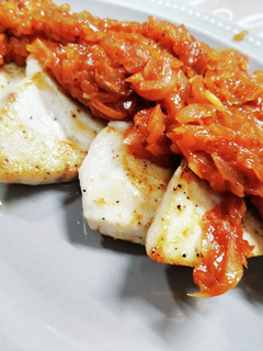 メカジキの玉ねぎソース(ケチャップ味)-レシピのメイン写真