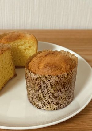 ふわふわシフォン風カップケーキ-レシピのメイン写真