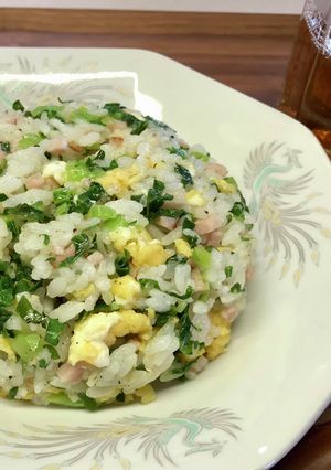 高菜チャーハン(生の葉っぱで)-レシピのメイン写真