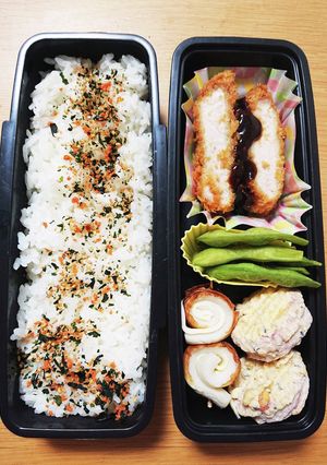 R5/2/6 ロースとんかつ弁当-レシピのメイン写真