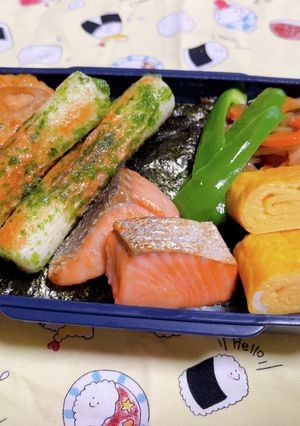 時短お弁当盛り付け記録　のり弁②-レシピのメイン写真