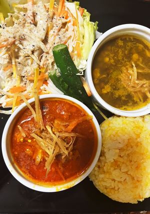 サバの干物でトマトカレー味噌　酒粕入り-レシピのメイン写真