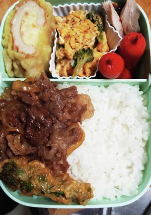 朝から牛丼でお弁当かさ増し～♡-レシピのメイン写真
