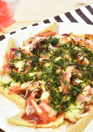 油揚げの海苔ピザ-レシピのメイン写真