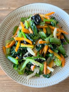 実質キンパ!小松菜と沢庵と人参のナムル-レシピのメイン写真