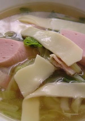 キャベツと魚肉ソーセージの簡単スープ-レシピのメイン写真