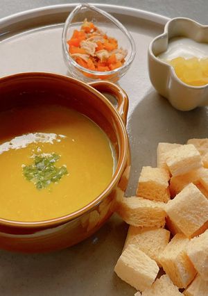 コンソメ不使用！離乳食かぼちゃポタージュ-レシピのメイン写真