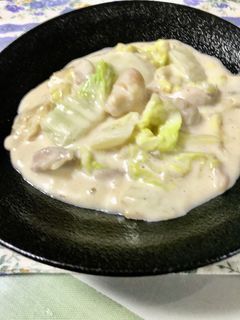波里お米の粉で白菜クリーム煮-レシピのメイン写真