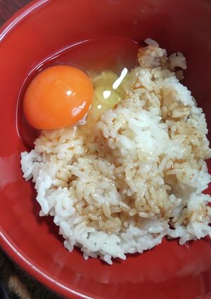 手抜き昼ご飯TKG♡パパッと食べて(笑)-レシピのメイン写真