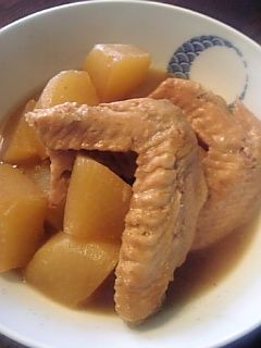 ♪手羽先と大根の煮物♪-レシピのメイン写真