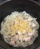 栄養ちょっぴり漢の鶏むね天かすうどん