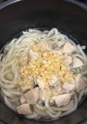 栄養ちょっぴり漢の鶏むね天かすうどん-レシピのメイン写真
