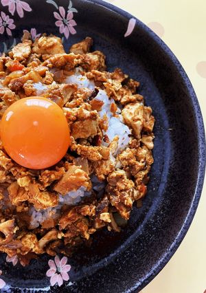木綿豆腐で野菜キーマカレー (無水鍋QC-レシピのメイン写真