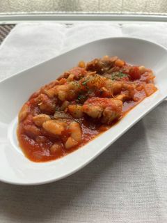 *チキンと白いんげん豆のトマト煮込み*-レシピのメイン写真