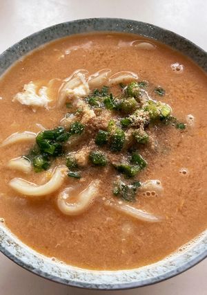 かき玉とコチュジャンのうどん-レシピのメイン写真