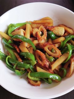 ちくわとじゃがいもとピーマンのカレー炒め-レシピのメイン写真