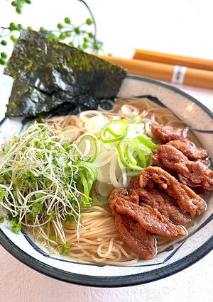 ZENB細麺 大豆ミートチャーシュー麺-レシピのメイン写真