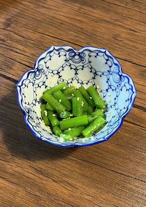 春菊の茎のナムル-レシピのメイン写真