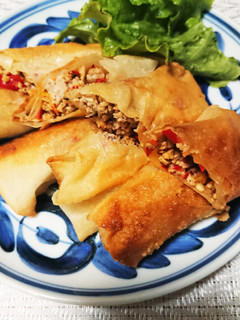 豚肉をミンチにして、美味しい春巻き-レシピのメイン写真