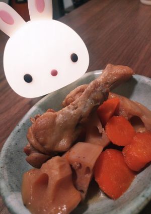 手羽元と根菜の煮物(炊飯器調理)-レシピのメイン写真